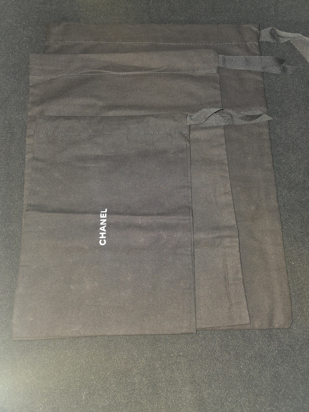 Authentic CHANEL Dust Bag Set of 3